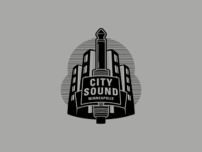 City Sound Rehearsal Studios Logo branding design logo vector