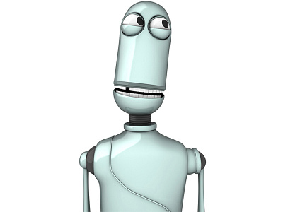 Funny Robot 3d c4d character confused fun funny render robot visualization