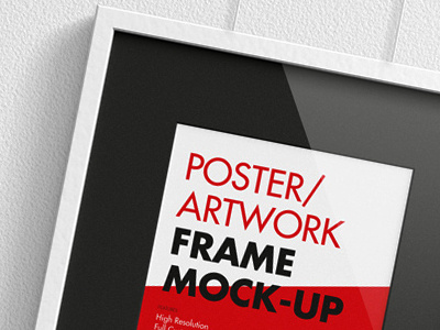 Poster Frame artwork design mock up mockup passepartout poster