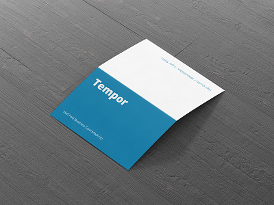 Folded Business Card Design