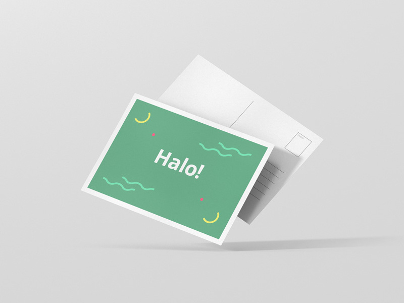 Download Postcard Flyer Mockup by Viscon Design on Dribbble