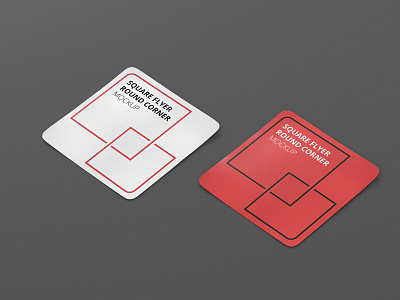 Square Flyer Round Corner Mock-Up