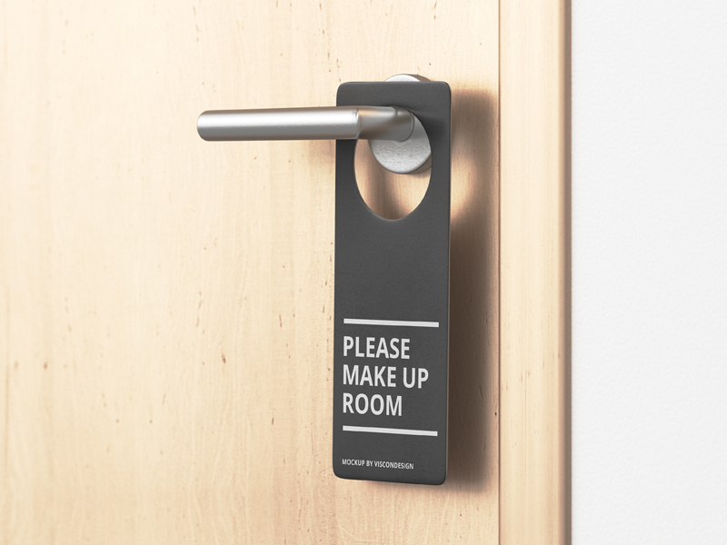 Download Door Hanger Scene Mock-Up by Viscon Design on Dribbble