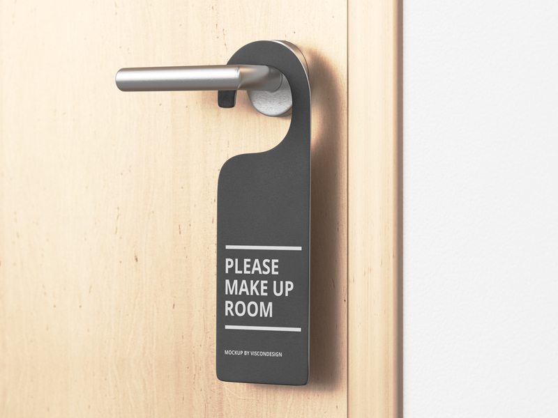 Download Door Hanger Mock-Up - Scene Preview by Viscon Design on Dribbble