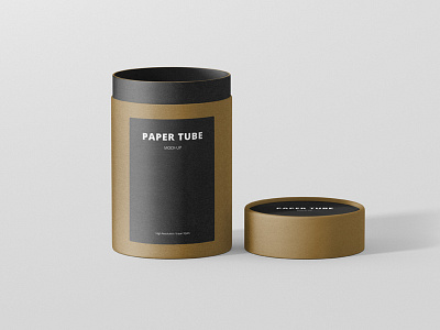 Paper Tube Packaging Preview branding design mock up mockup packaging paper stationary tube typo typography