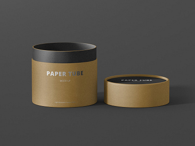 Paper Tube Mock-Up #1 is Ready branding design mock up mockup packaging paper stationary tube typo typography