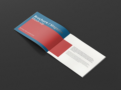 A4 Landscape Magazine Mockup brochure design editorial magazine mock up mockup print typo