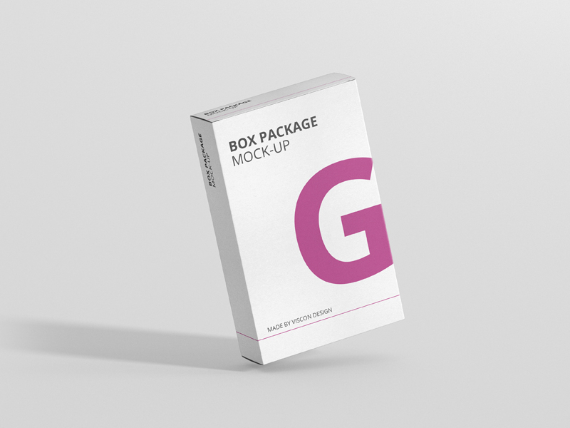 Download Flat Rectangle Box Mock-Up by Viscon Design on Dribbble