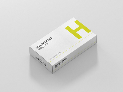 Wide / Flat Rectangle Box Mock-Up