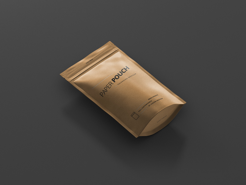 Paper Pouch Bag Mockup Preview by Viscon Design on Dribbble