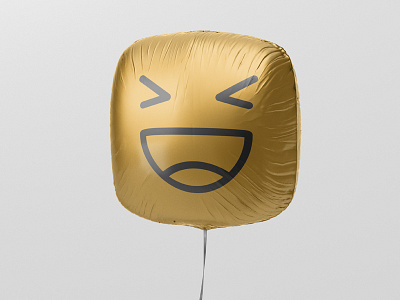 Happy Balloon balloon baloon happiness happy logo mockup smiley