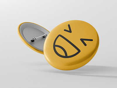 Happy Badge Button badge button baloon happiness happy logo mockup smiley