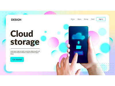 Cloud storage concept