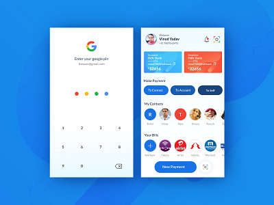 Google Pay (gpay) Ui/Ux Redesign mobile app design mobile application mobile apps ui uiux