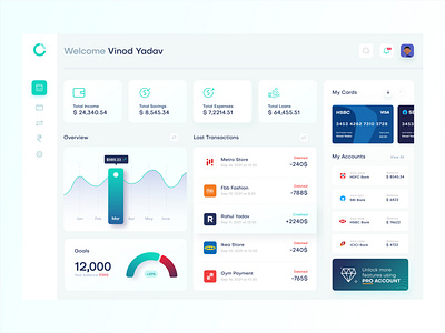 SaaS Dashboard for Expense Management