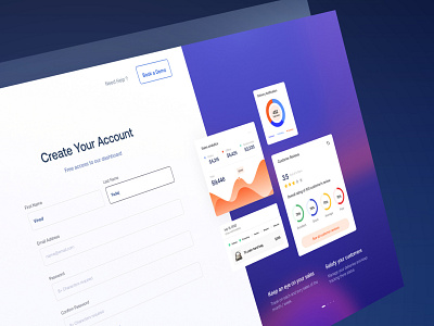 Account Creation Screen Design by Vinod Yadav for 17Seven on Dribbble