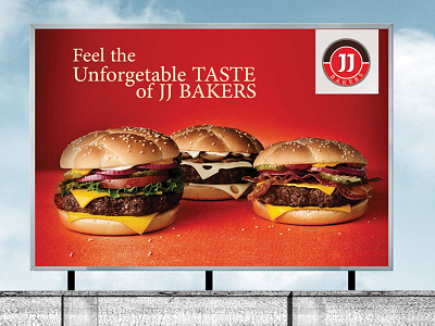 JJ Bakers ads graphic design hoarding design photoshop poster