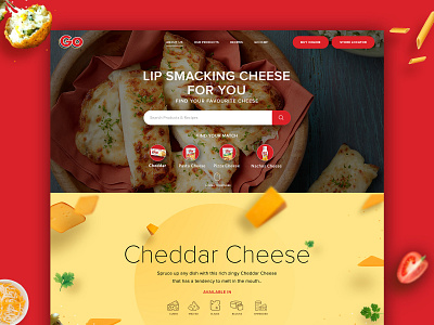 Go Cheese_Pitch Design creative website landing page pitch design ui design ux design website website concept