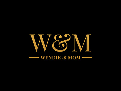 Wendie & Mom branding logo logo designing typogaphy typologo