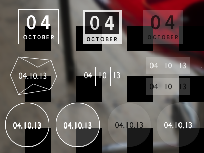 Date Design date day flat time timestamp ui