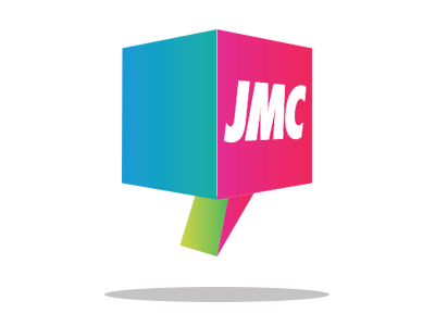 Logo idea 3d bubble colours jmc lettering logo