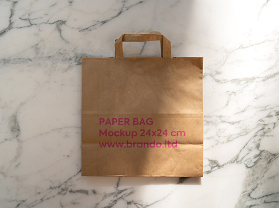 Paper bag free mockup by Brando.ltd branding brando.ltd design free mockup free paper bag free tote bag mockup logo mockup paper bag mockup