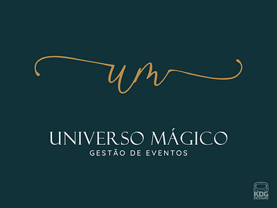 Universo Mágico - Gestão de Eventos branding design event management lettering art logotype