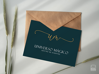 Universo Mágico - Gestão de Eventos branding design event management lettering art logotype