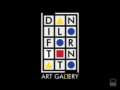 Danilo Fortunato - Art Gallery art gallery branding design logotype