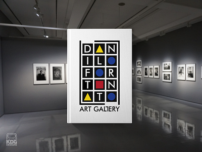 Danilo Fortunato - Art Gallery art gallery branding design lettering art logo logotype typography
