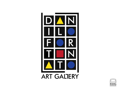 Danilo Fortunato - Art Gallery art gallery branding design lettering art logo logotype typography
