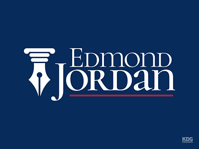 Edmond Jordan - Elected Official branding design lettering art logo logotype official typography