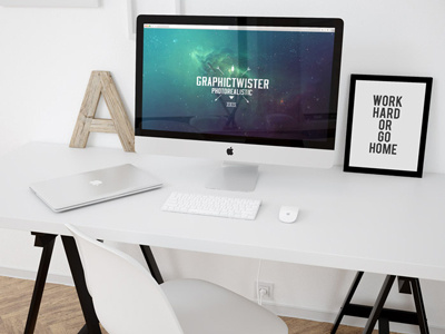 Workpace Mockup Template imac mockup psd template workspace