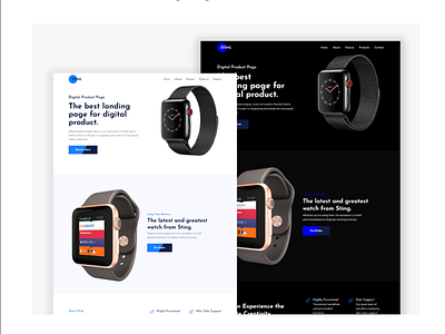 Product Landing Page app design corporate design design ui webdesign