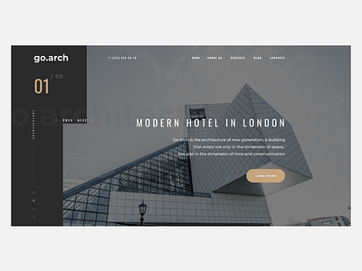 Hotel Landing Page app design branding corporate design corporate identity design ui webdesign