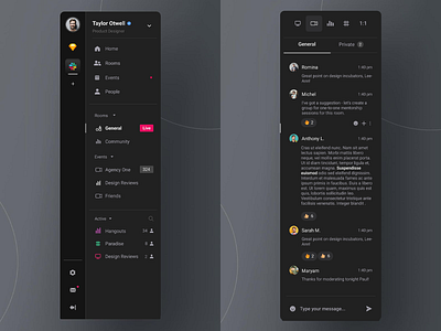 Team Collaboration App UI Exploration