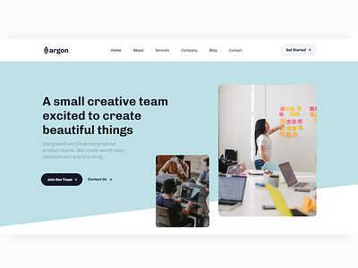 Argon - Digital Agency UI Exploration app design branding corporate design design ui webdesign