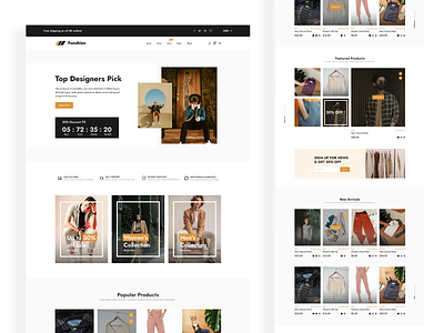 Funshion - Clothing e-Commerce UI Exploration corporate design ui web webdesign