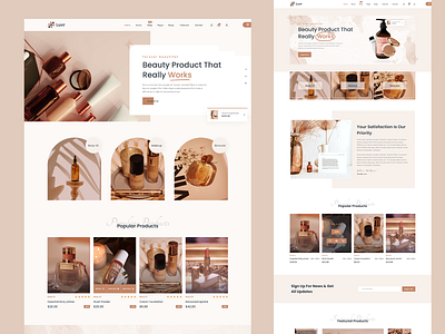 Luvr - Beauty Products ECommerce Template app design branding corporate design design ui webdesign