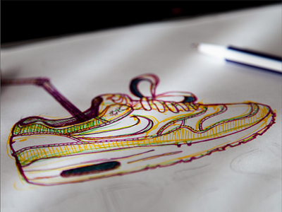 Nike Air Max 1 ❤ (wip) air color fine illustration liner max nike pencil shoe sketch sneaker