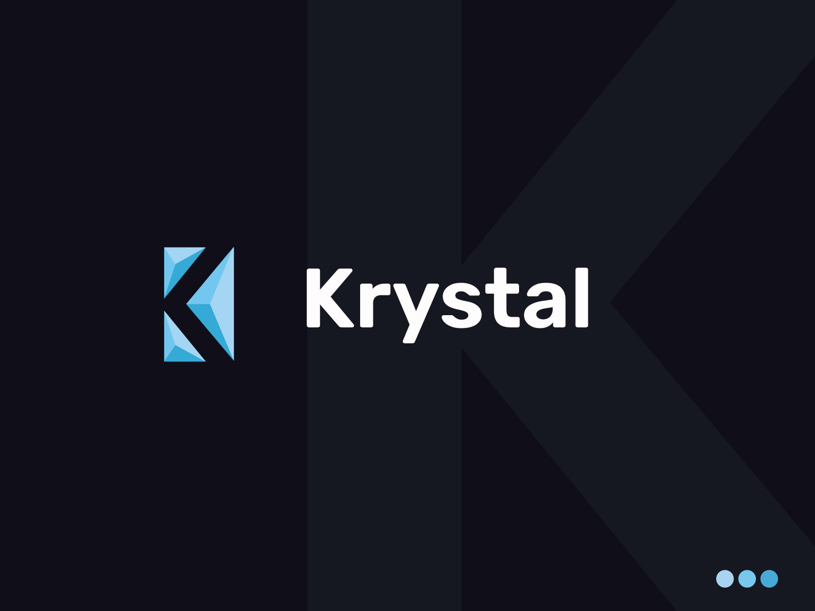 krystal Logo I logo design I graphic by Naim for Naim IT on Dribbble