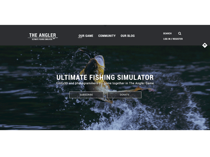 the Angler game page angler dark fishing game simple site