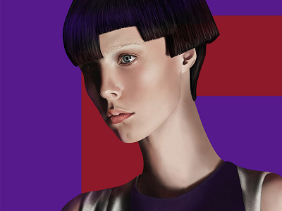 Edie Campbell art campbell digital drawing edie face for fun illustration model photoshop portrait