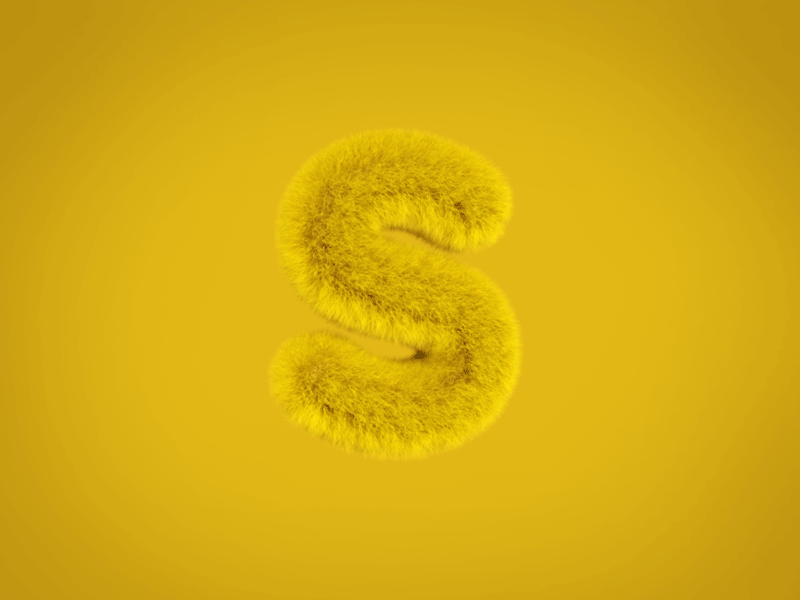S - is for study 3d animation cinema4d hair motion physics texture wind