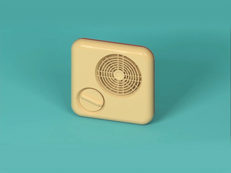Taiga-305 3d animation cinema4d color design model modeling motion radio receiver soviet vintage
