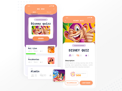 Quiz app app children app clean design game app quiz quiz app ui ui design uiux