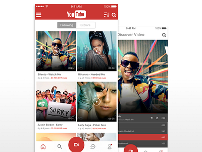 Youtube Redesign app redesign ui ux youtube