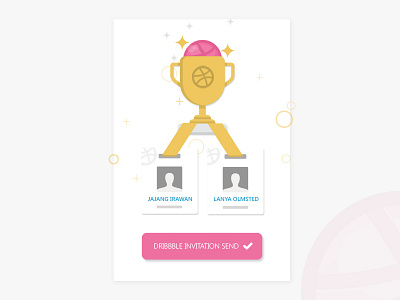 Welcome to the game announce congratulation debuts dribbble invite tropy