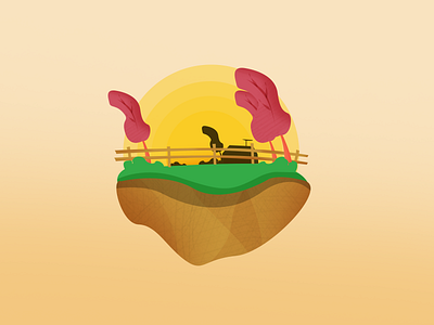 Floating Island Illustrations