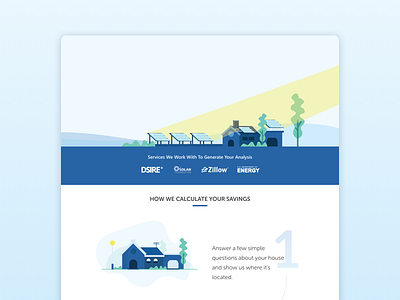 House with solar panel illustration hero image house illustration landing page solar panel